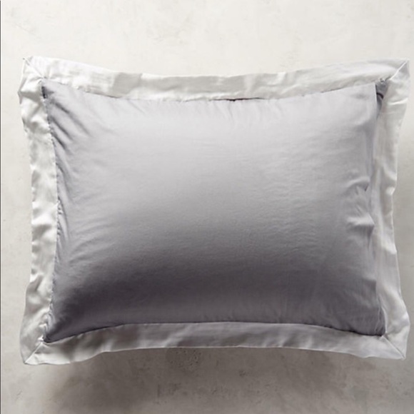 Anthropologie Gathered Silk Standard Shams NIP - Picture 4 of 8